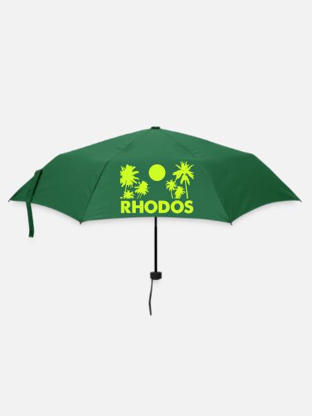 rhodos - Regenschirm (klein) - Flaschengrün