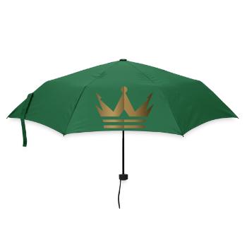 Krone Logo - Regenschirm (klein) - Flaschengrün - Vorne