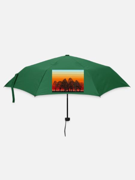 Dämmerung - Regenschirm (klein) - Flaschengrün