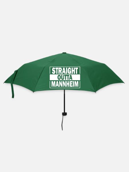 Mannheim Monnem Mannheimat - Regenschirm (klein) - Flaschengrün