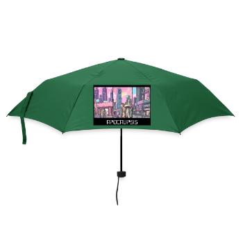 Apokalypse - Regenschirm (klein) - Flaschengrün - Vorne