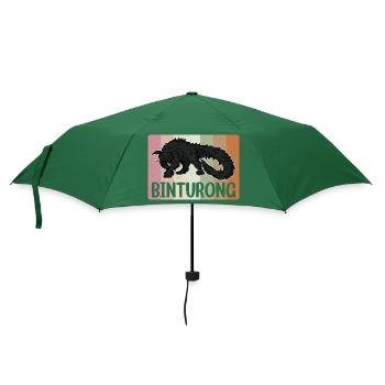 Binturong Zoologie Bärenkatze Natur Biologie - Regenschirm (klein) - Flaschengrün - Vorne