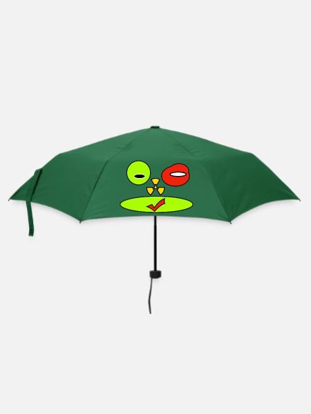 Außerirdischer - Regenschirm (klein) - Flaschengrün