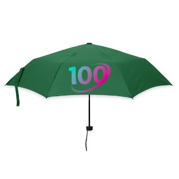 Nummer 100 Mehrfarbig - Regenschirm (klein) - Flaschengrün - Vorne