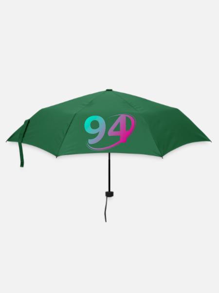 Nummer 94 mehrfarbig - Regenschirm (klein) - Flaschengrün
