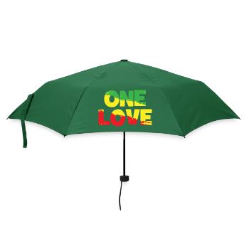 ONE LOVE - Reggae Music - Musik - Regenschirm (klein) - Flaschengrün - Vorne