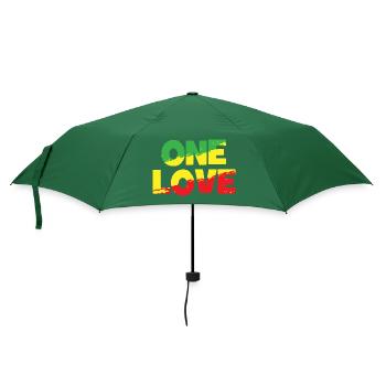 ONE LOVE - Reggae Music - Musik - Regenschirm (klein) - Flaschengrün - Vorne