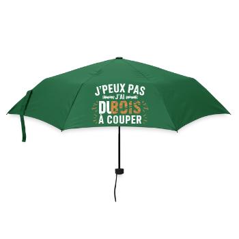 Ich kann nicht, ich habe Holz zum Schneiden - Regenschirm (klein) - Flaschengrün - Vorne