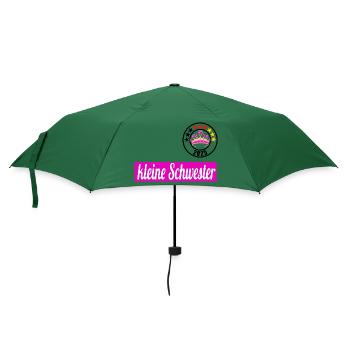 kleine Schwester 2025 - Regenschirm (klein) - Flaschengrün - Vorne