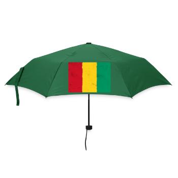 Flagge von Guinea - Guinea - Regenschirm (klein) - Flaschengrün - Vorne
