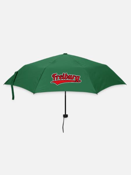Freiburg Deutschland Heimatstadt - Regenschirm (klein) - Flaschengrün