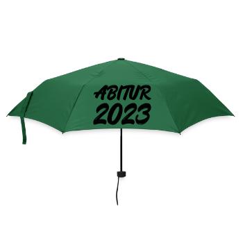 Abitur 2023 - Regenschirm (klein) - Flaschengrün - Vorne