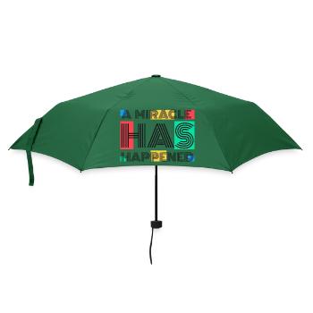 Ein Wunder ist geschehen - Regenschirm (klein) - Flaschengrün - Vorne