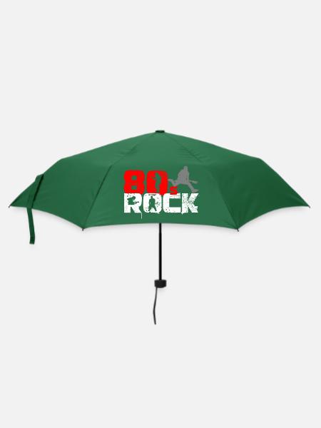 Vintage 80er Jahre Rock Musik Fan - Regenschirm (klein) - Flaschengrün