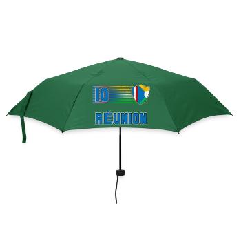 Réunion Fußball Mannschaft - Regenschirm (klein) - Flaschengrün - Vorne