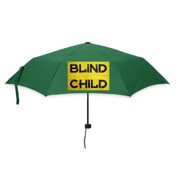 Blindes Kind - Regenschirm (klein) - Flaschengrün - Vorne