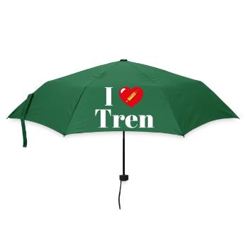I love Tren - Regenschirm (klein) - Flaschengrün - Vorne