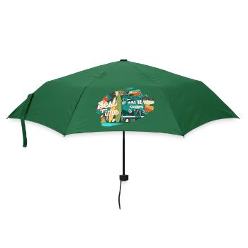 Best Time - Regenschirm (klein) - Flaschengrün - Vorne
