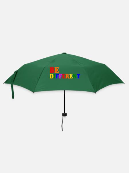 Be different - Regenschirm (klein) - Flaschengrün