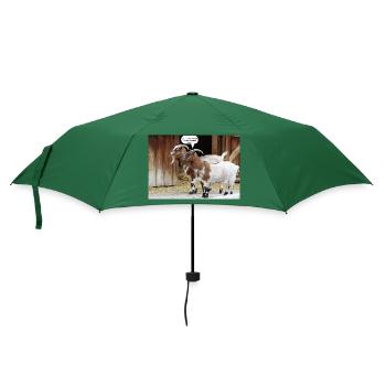 Ziegen - Regenschirm (klein) - Flaschengrün - Vorne