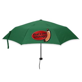 es ist mir wurscht - denglisch - that's me sausage - Regenschirm (klein) - Flaschengrün - Vorne