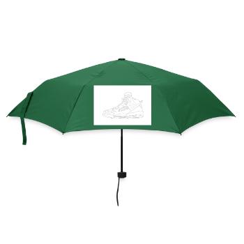 J4 Skizze - Regenschirm (klein) - Flaschengrün - Vorne