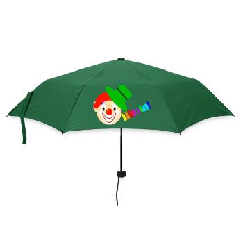 Clown sagt kölle alaaf - Regenschirm (klein) - Flaschengrün - Vorne