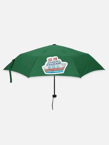 Boot - Regenschirm (klein) - Flaschengrün