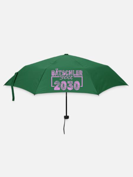 Jungeselle 2030 - Regenschirm (klein) - Flaschengrün