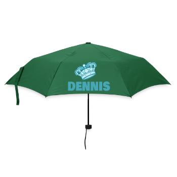 Vorname Dennis - Regenschirm (klein) - Flaschengrün - Vorne