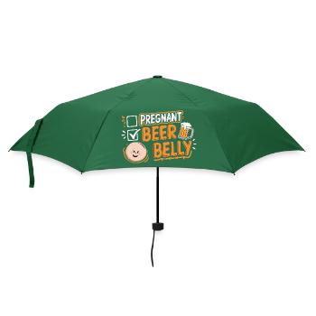 Pregnant Beer Belly 4 - Regenschirm (klein) - Flaschengrün - Vorne