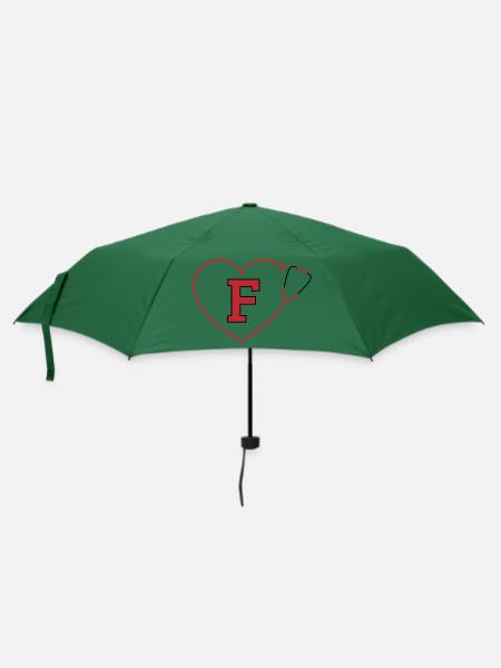 Stethoskop mit dem Buchstaben f - Regenschirm (klein) - Flaschengrün