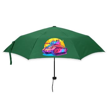 Colorful Tank - Art Tank - Regenschirm (klein) - Flaschengrün - Vorne