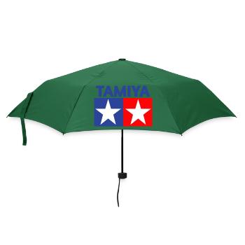 Tamiya Logo - Regenschirm (klein) - Flaschengrün - Vorne