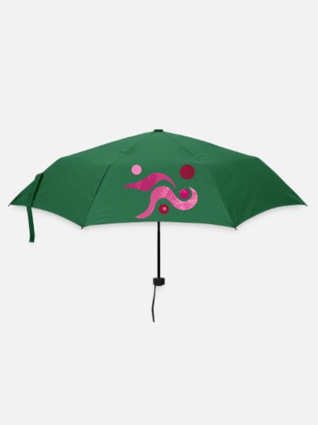 yoga-design_52 - Regenschirm (klein) - Flaschengrün