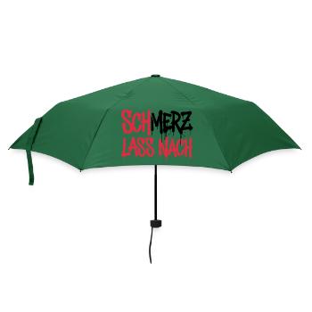 SchMerz lass nach - nein zu Merz - Regenschirm (klein) - Flaschengrün - Vorne