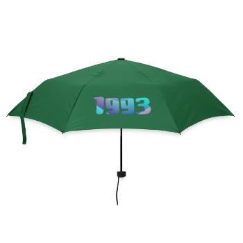 Geburtstagsgeschenk 1993 Jahrgang 1993 Retro 1993 - Regenschirm (klein) - Flaschengrün - Vorne