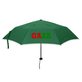 Free Gaza - Regenschirm (klein) - Flaschengrün - Vorne