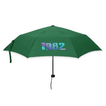 1982 Geburtstagsgeschenk Vintage 1982 Retro 1982 - Regenschirm (klein) - Flaschengrün - Vorne