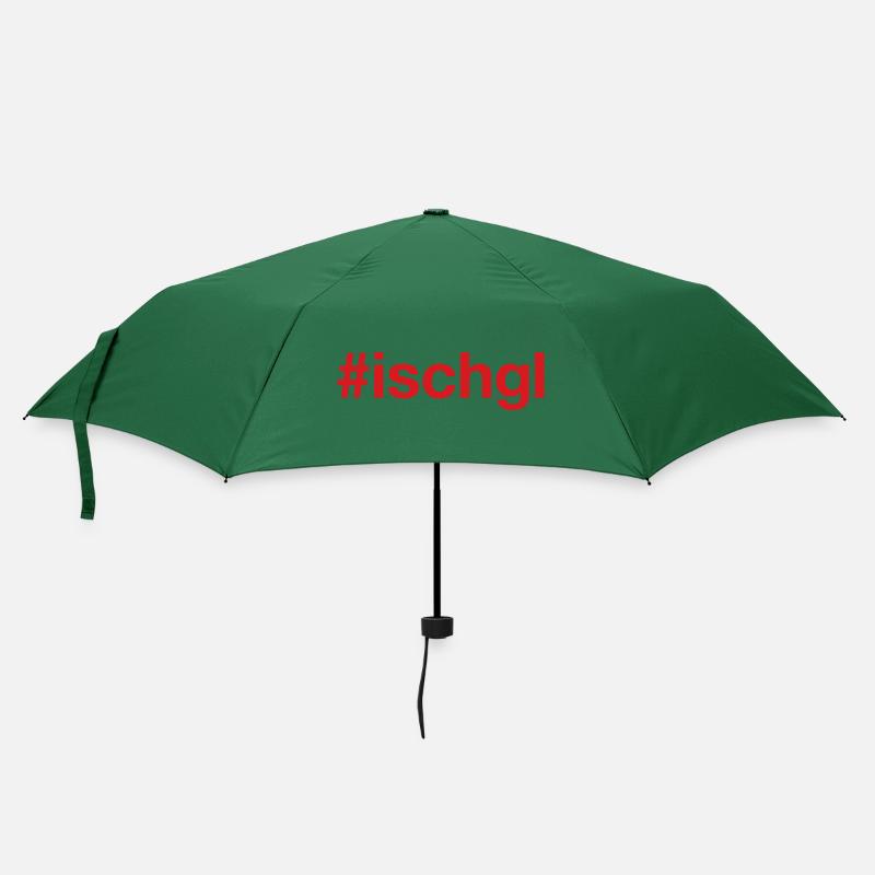 ISCHGL - Regenschirm (klein) - Flaschengrün