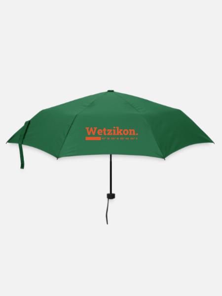Wetzikon Koordinaten - Regenschirm (klein) - Flaschengrün