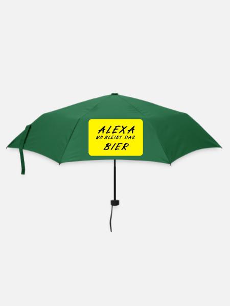 Bier - Regenschirm (klein) - Flaschengrün
