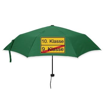 10. Klasse nicht 9. Klasse - Regenschirm (klein) - Flaschengrün - Vorne
