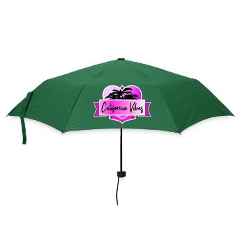 California Vibes - Regenschirm (klein) - Flaschengrün - Vorne