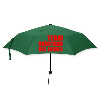 Team bräutigam - Regenschirm (klein) - Flaschengrün - Vorne