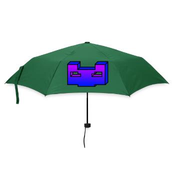 Coole Maske / z.B für Streaming Backgrounds - Regenschirm (klein) - Flaschengrün - Vorne