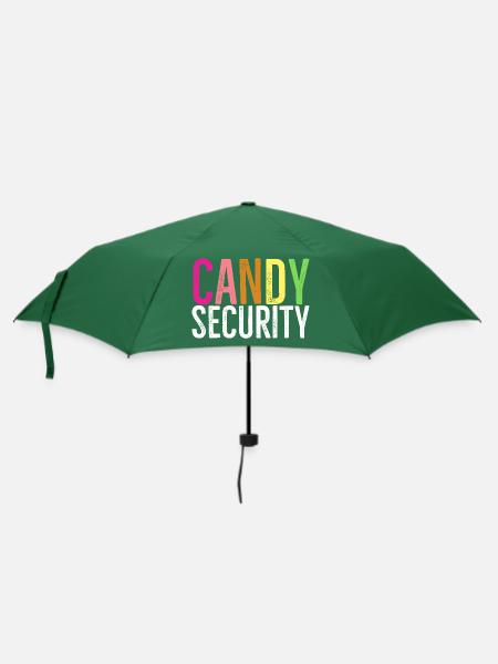 Süßigkeiten Sicherheit - Regenschirm (klein) - Flaschengrün