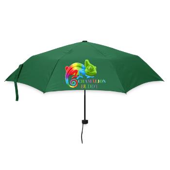 Chamäleon, bunte Chamäleon-Eidechsen - Regenschirm (klein) - Flaschengrün - Vorne