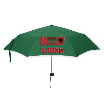 Albanien Fußball Mannschaft - Regenschirm (klein) - Flaschengrün - Vorne