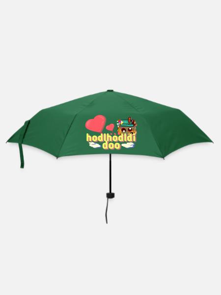 Bayerisch Lustig - Regenschirm (klein) - Flaschengrün